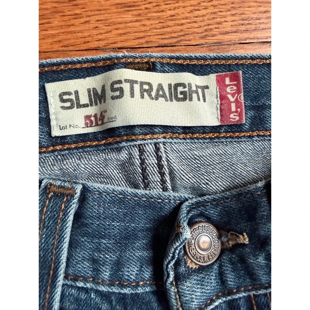 Levis 514 Slim Straight Jeans Mens 31x30 Medium Wash Blue Denim Pants